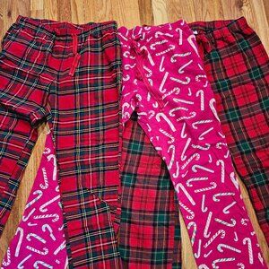 3 Pair Lot Old Navy Flannel Pajama Pants TALL